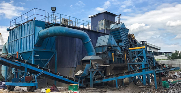 Large Scrap Metal Recycling Plant