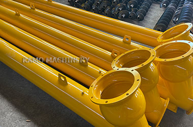 Screw conveyor helps concrete mixing plant operate efficiently