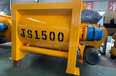 JS1500 concrete mixer assists project construction and improves production effic