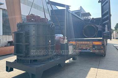 KPS2012 vertical crusher and chain conveyor were successfully shipped to the por