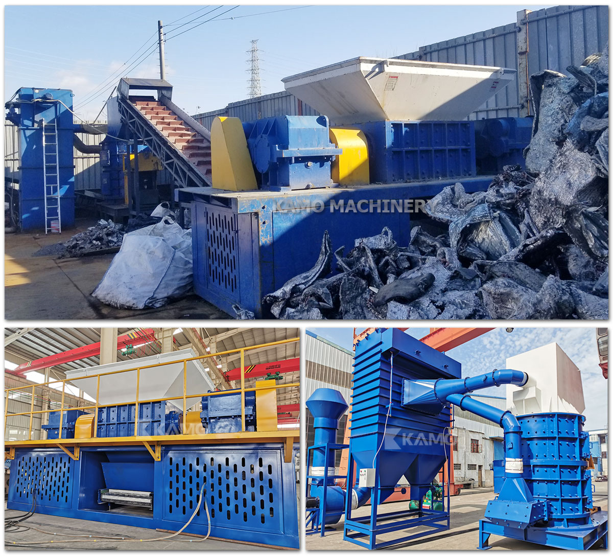 COPPER ALUMINUM WATER TANK AND RADIATOR SHREDDING PRODUCTION LINE