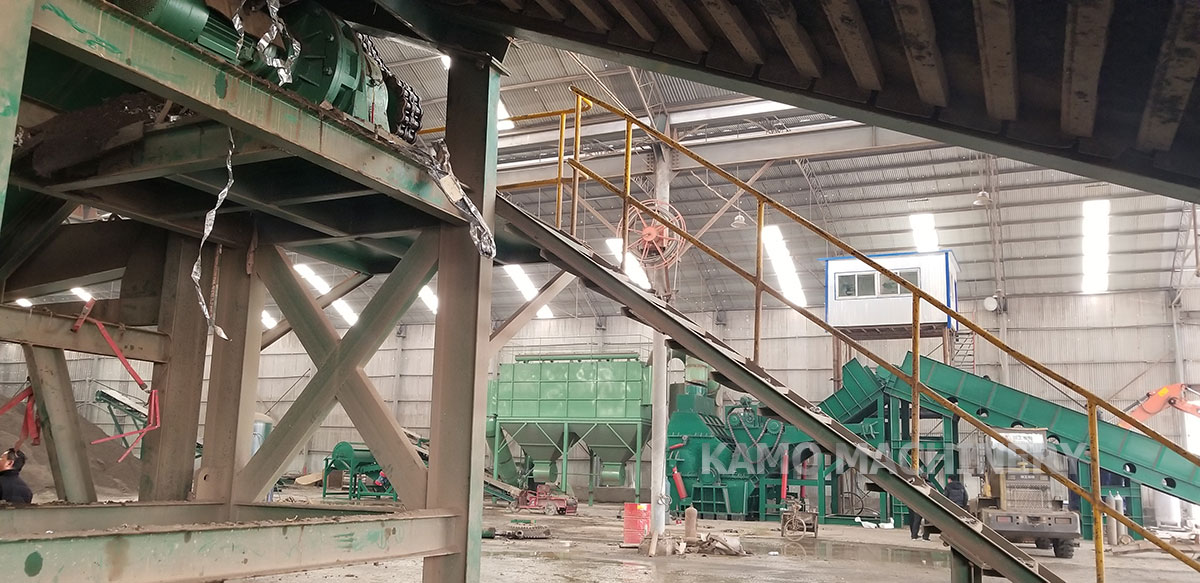 scrap metal recycling plant