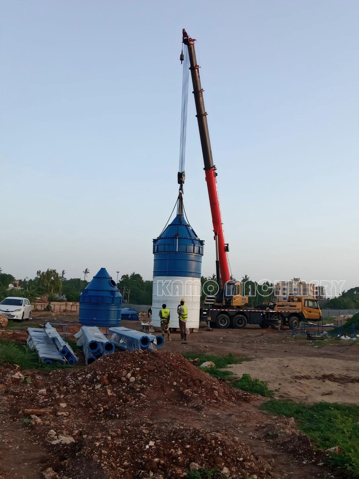 HZS50 concrete batching plant